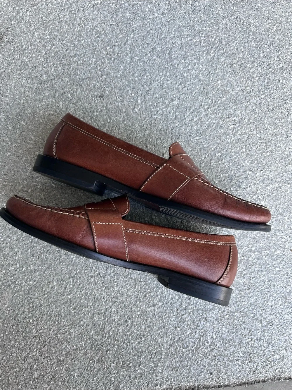 Cole Haan Men’s Brown Leather Douglas Penny Loafers 11W